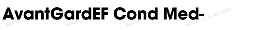AvantGardEF Cond Med字体转换